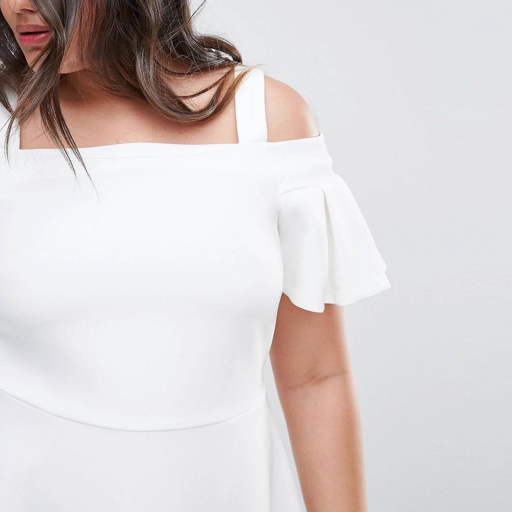 Closet London for ASOS Curve Cold Shoulder Dress - Picture 3 of 5